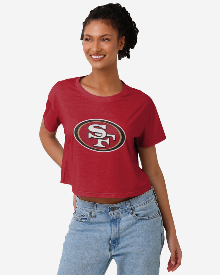 Too Cute! San Francisco 49ers New Era Women's LS Scoop Shirt Top Size M  B134