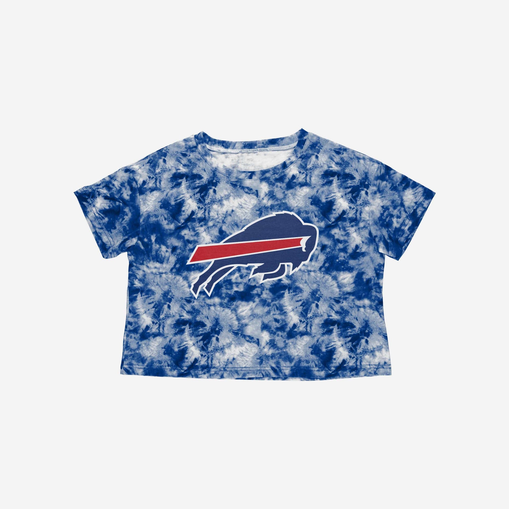 Women's Buffalo Bills Tie Dye Standing Buffalo Crop Top