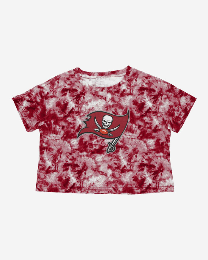 Tampa Bay Buccaneers Womens Tie-Dye Big Logo Crop Top FOCO - FOCO.com