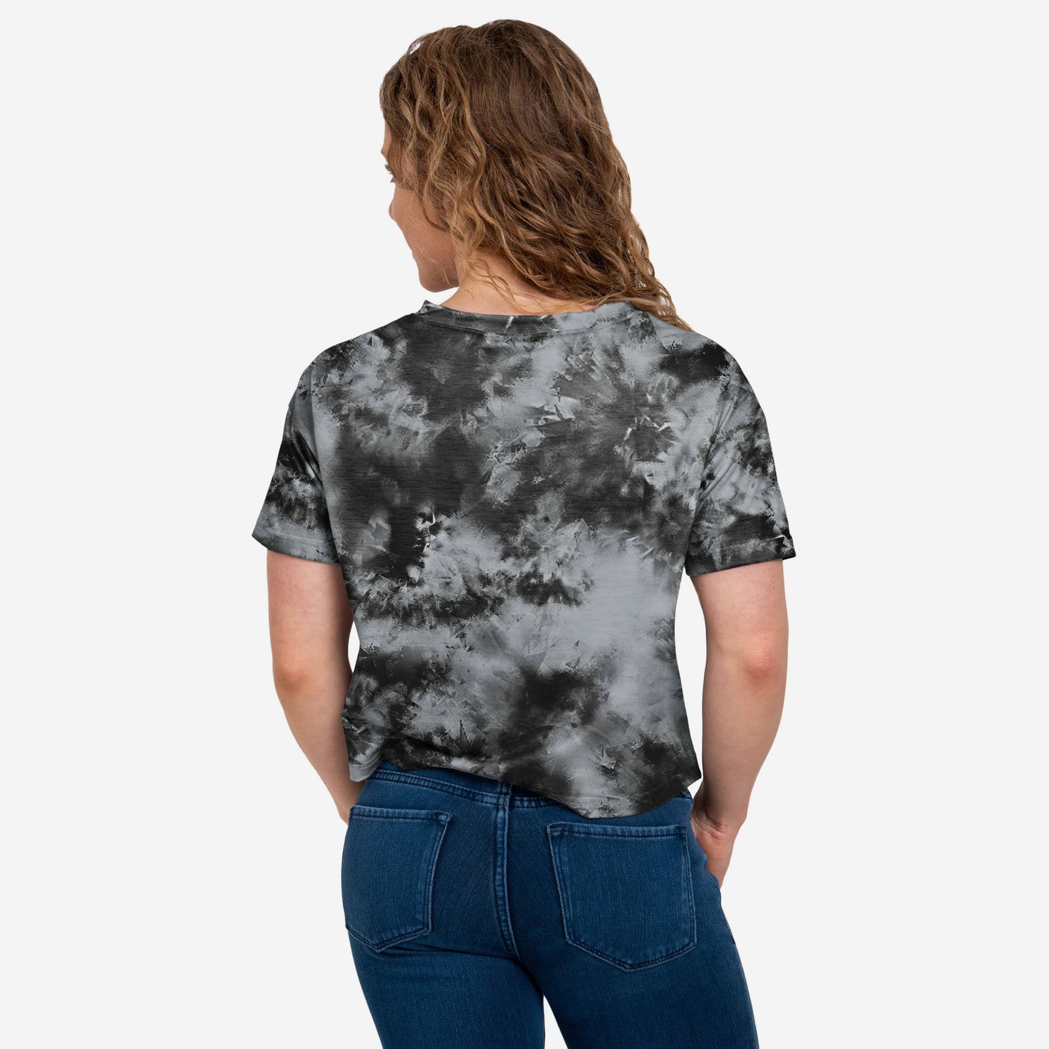 Las Vegas Raiders NFL Womens To Tie-Dye For Crop Top