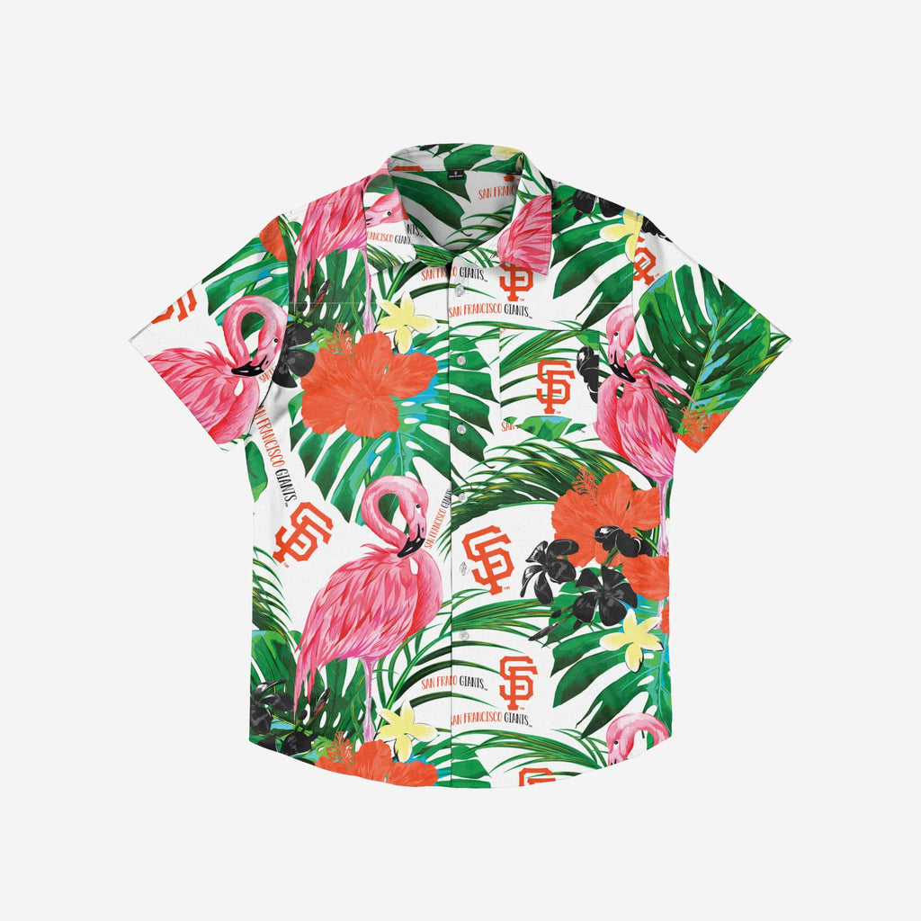 San Francisco Giants Flamingo Button Up Shirt FOCO