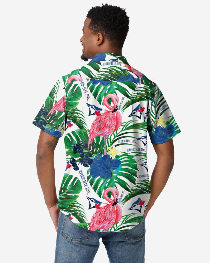 FOCO Detroit Tigers Flamingo Button Up Shirt, Mens Size: S