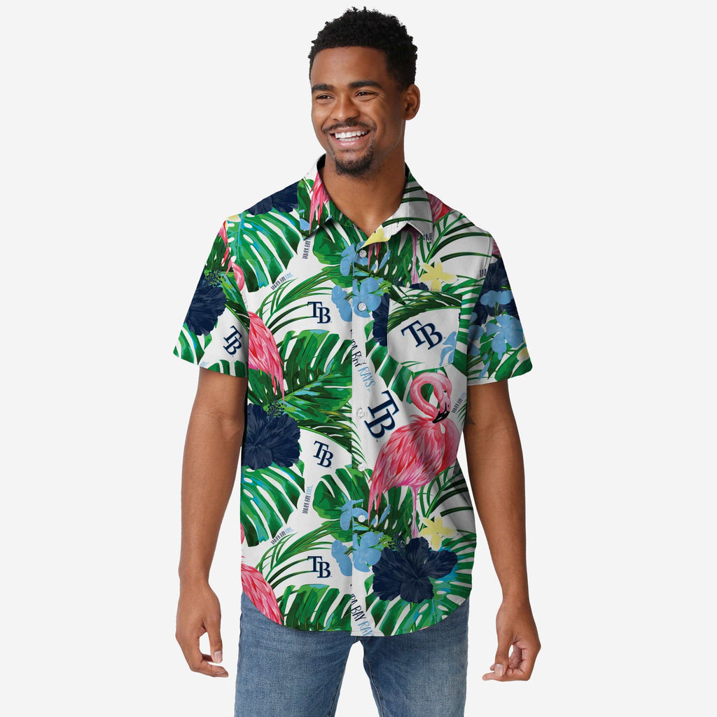 Tampa Bay Rays Flamingo Button Up Shirt FOCO