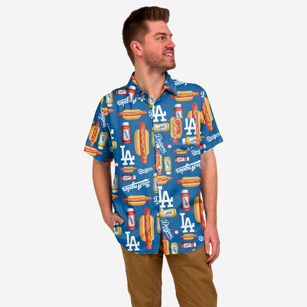 Los Angeles Dodgers Grill Pro Button Up Shirt FOCO S - FOCO.com