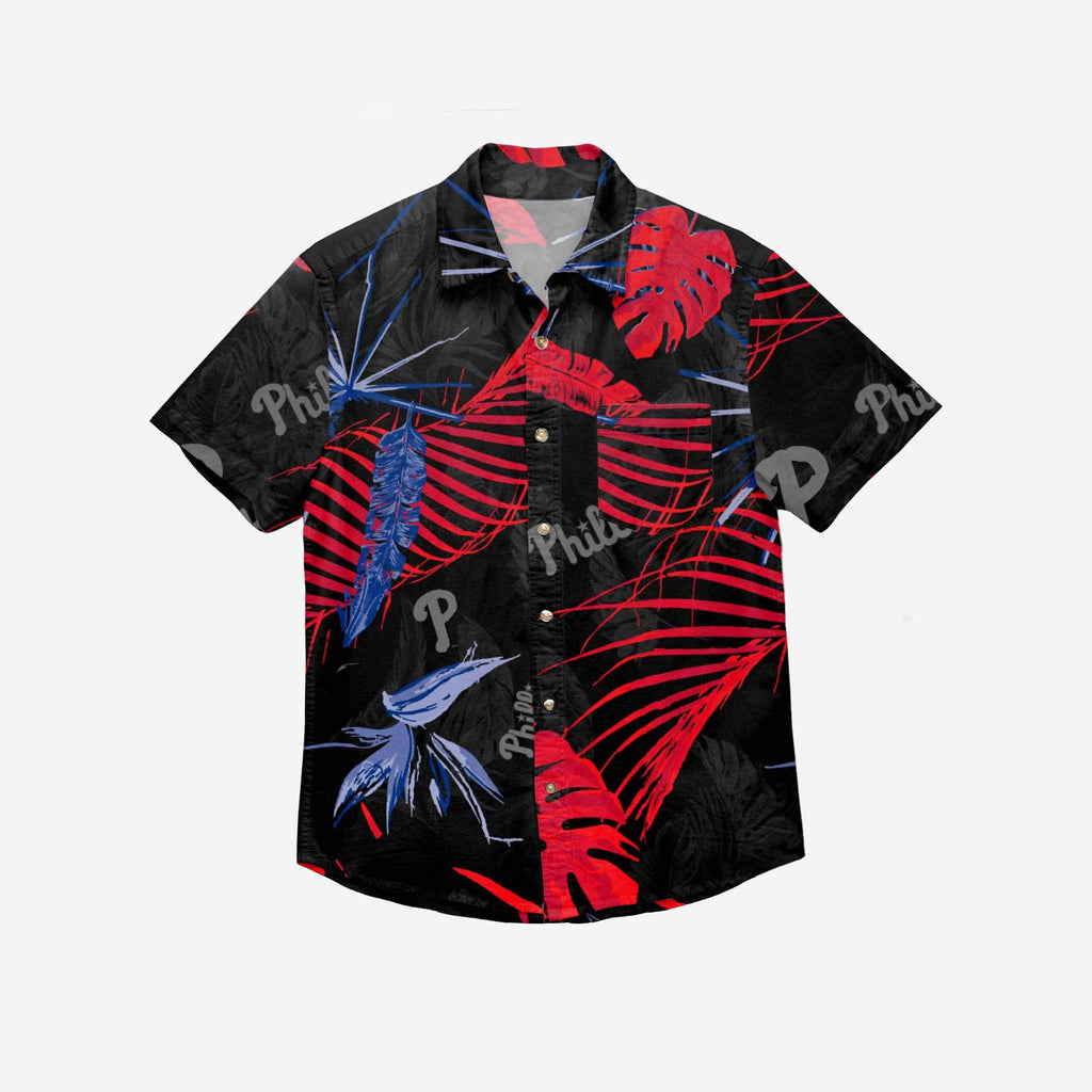 Philadelphia Phillies Neon Palm Button Up Shirt FOCO