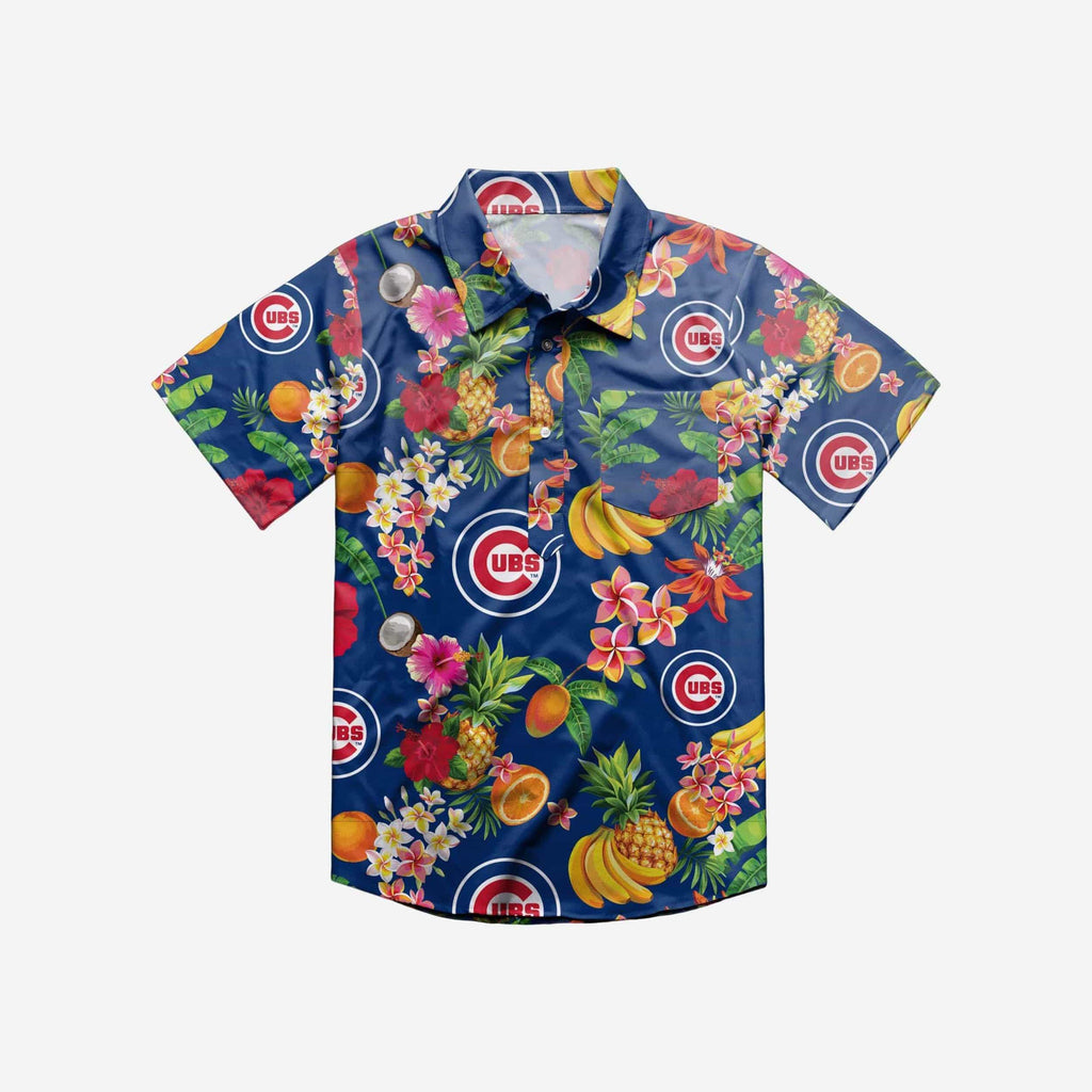 Chicago Cubs Fruit Flair Short Sleeve Polo Shirt FOCO