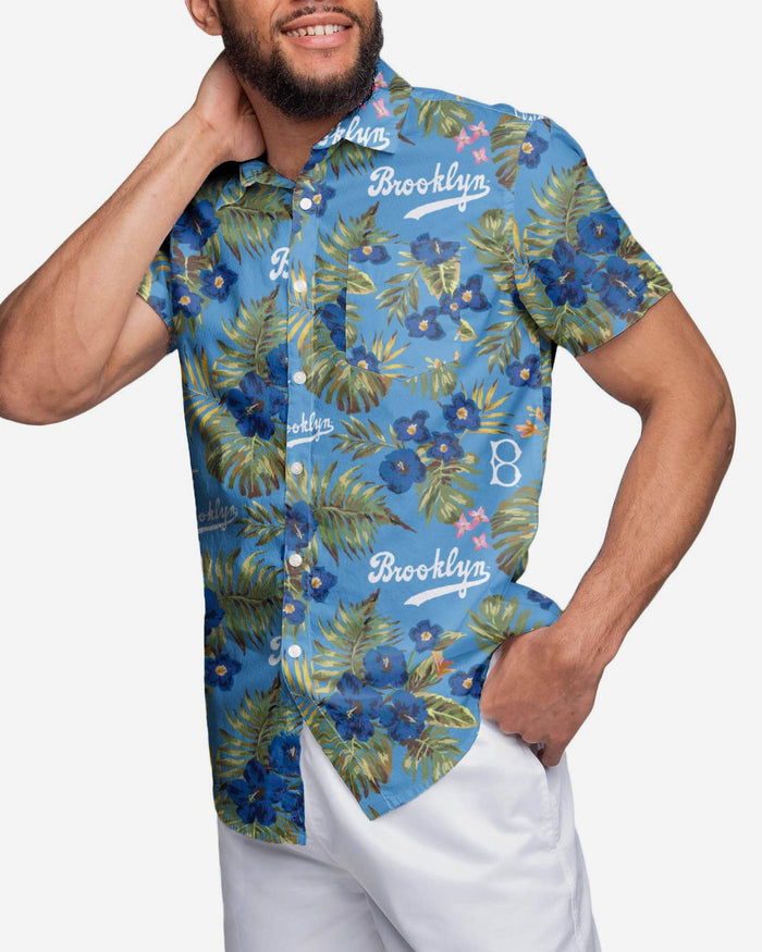 Los Angeles Dodgers Throwback Threads Button Up Shirt FOCO S - FOCO.com