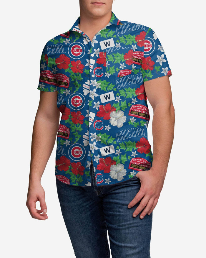 Chicago Cubs City Style Button Up Shirt FOCO S - FOCO.com