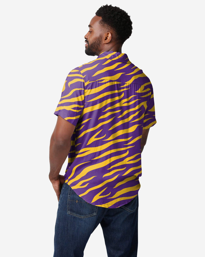 LSU Tigers Thematic Button Up Shirt FOCO - FOCO.com