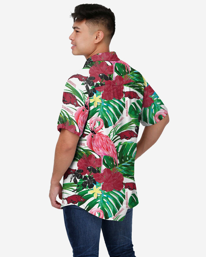 FOCO Seattle Mariners Flamingo Button Up Shirt, Mens Size: 2XL