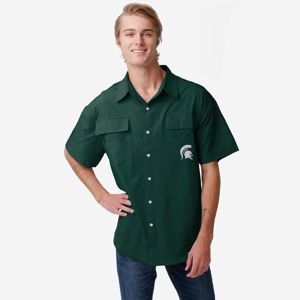 Michigan State Spartans Gone Fishing Shirt FOCO S - FOCO.com