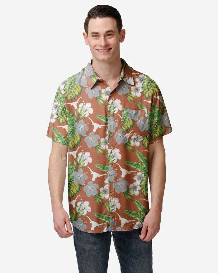 Texas Longhorns Original Floral Button Up Shirt FOCO S - FOCO.com