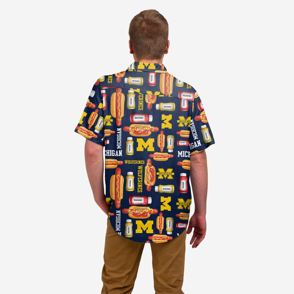 Michigan Wolverines Grill Pro Button Up Shirt FOCO