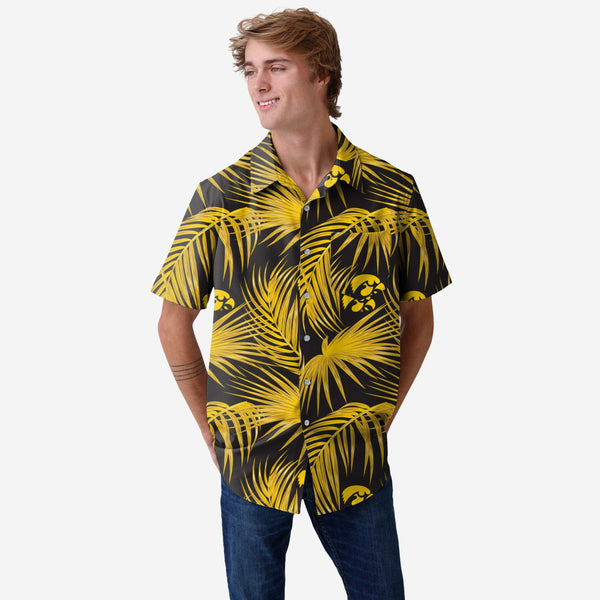 NFL Washington Commanders Hawaiian Shirt Custom Name Yellow Brown