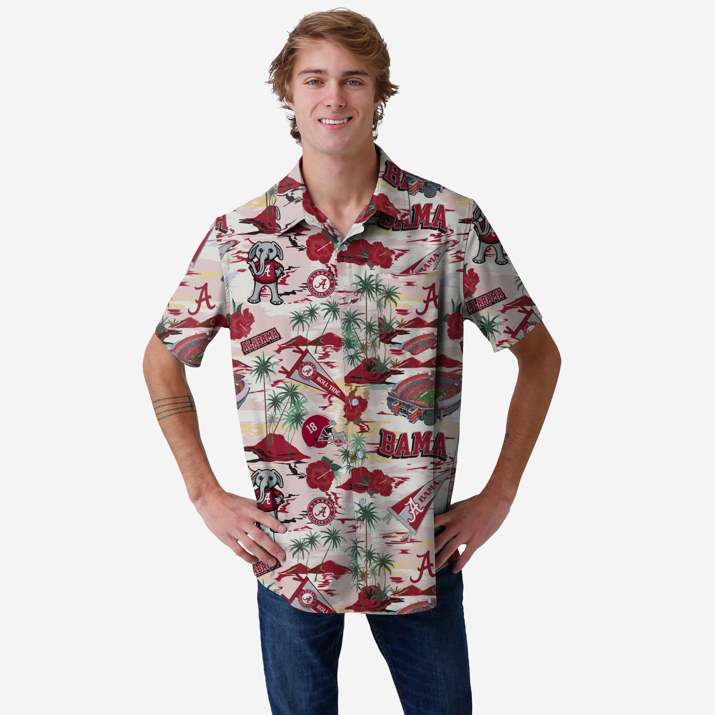 alabama crimson tide button down shirts