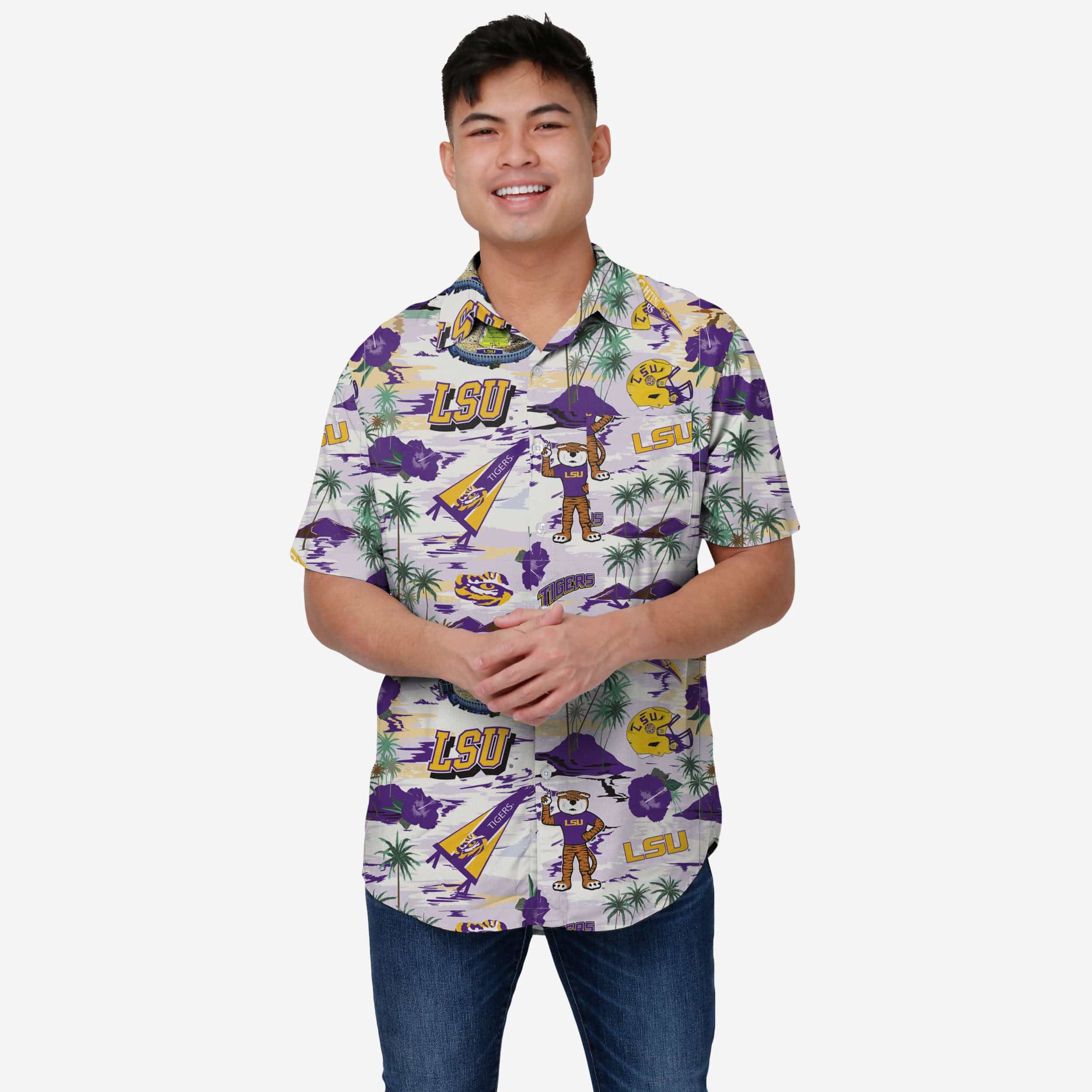Lsu Hawaiian Shirt And Shorts Louisiana State University Aloha Shirt Lsu  Football Shirts Men Lsu Tigers Hawaiian Shirt Lsb Baseball Shirts NEW -  Laughinks