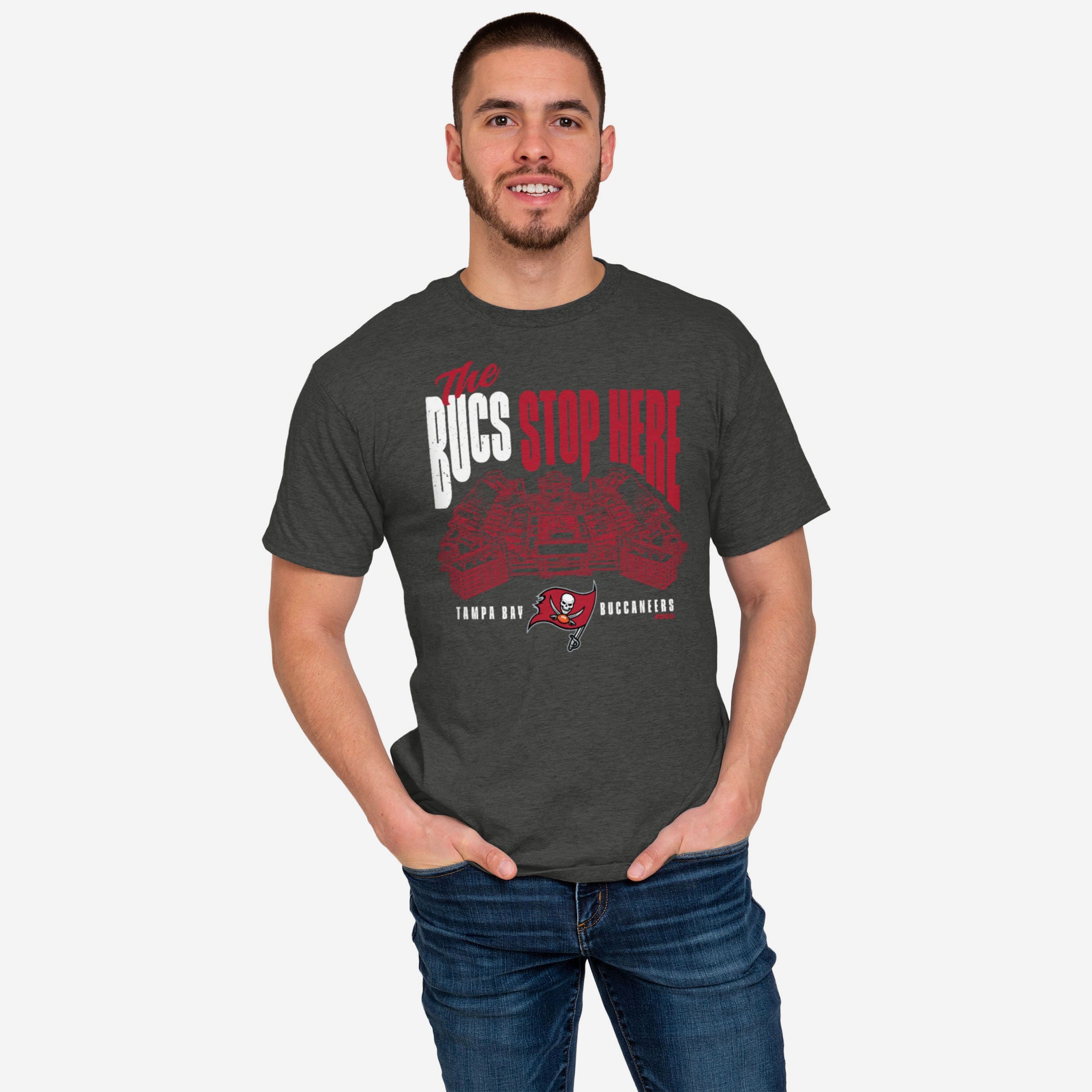 FOCO Tampa Bay Buccaneers NFL Mens Bucs Don’t Stop T-Shirt