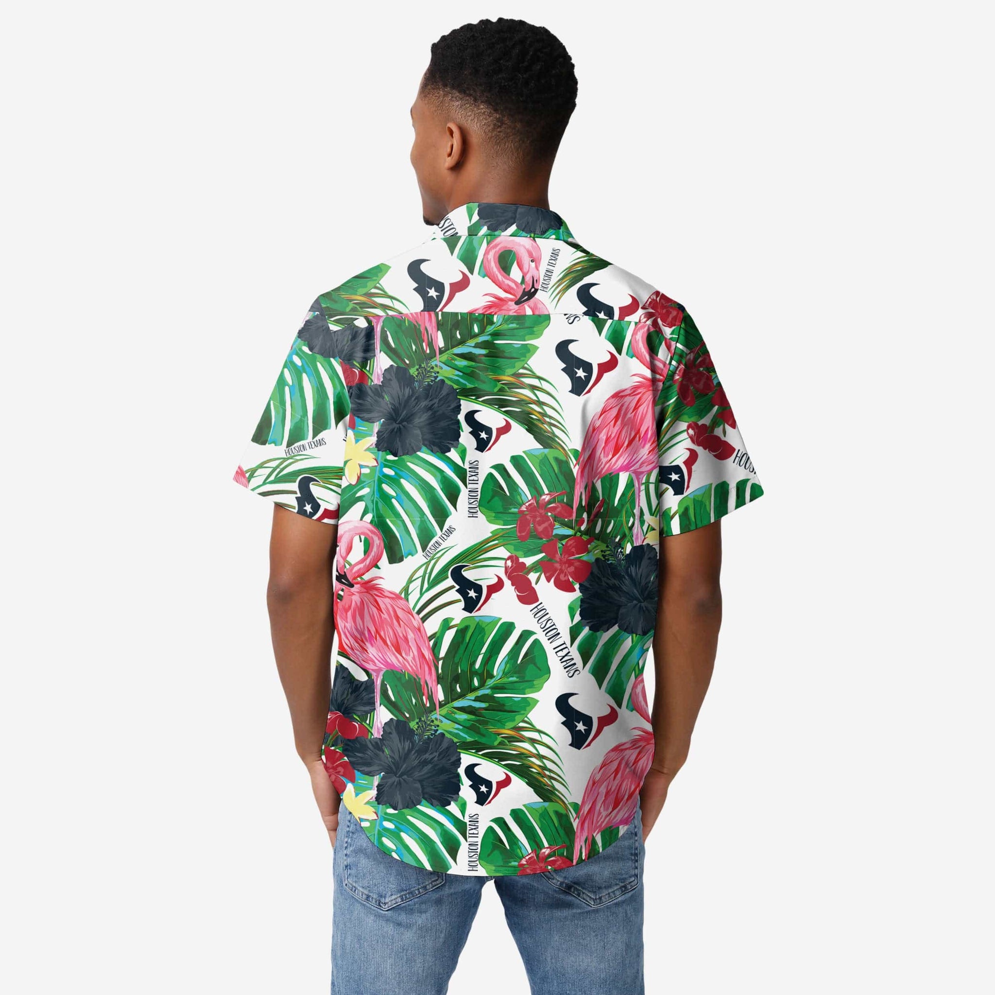 Houston Astros Flamingo Button Up Shirt FOCO