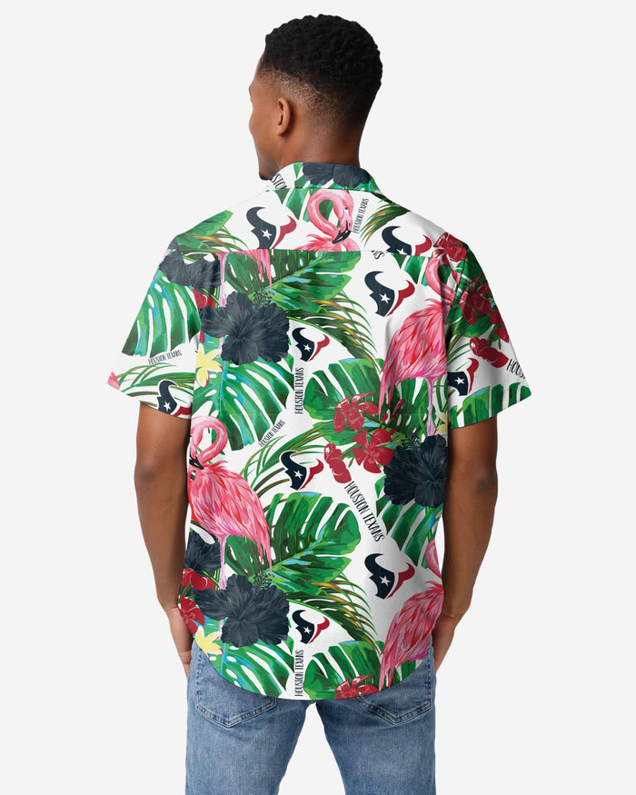 Houston Texans Flamingo Button Up Shirt FOCO - FOCO.com