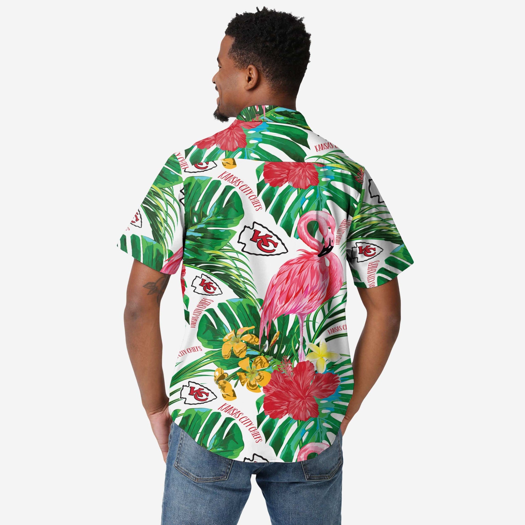St Louis Cardinals Flamingo Button Up Shirt FOCO