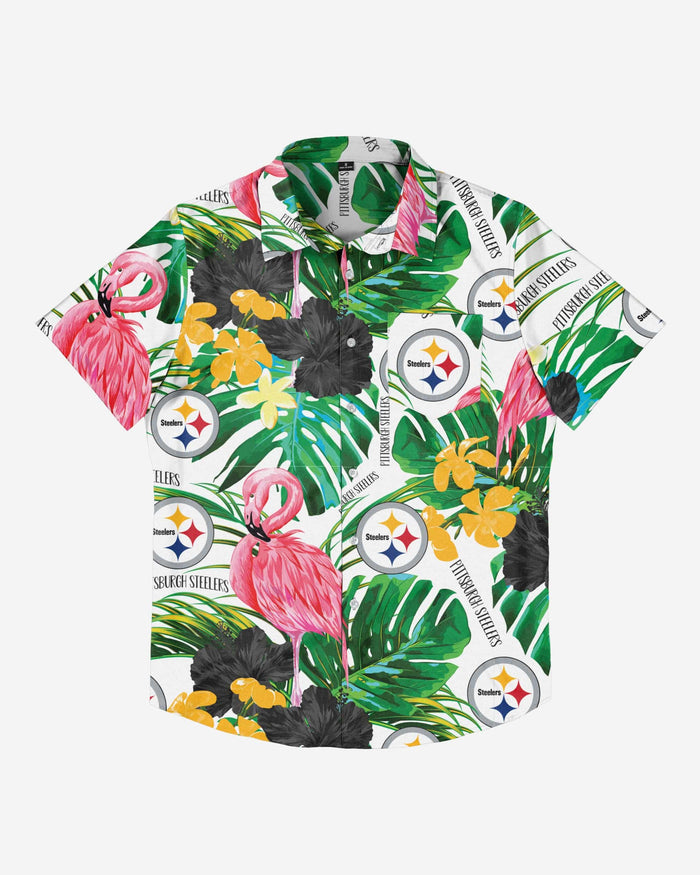 FOCO San Francisco Giants Flamingo Button Up Shirt, Mens Size: S