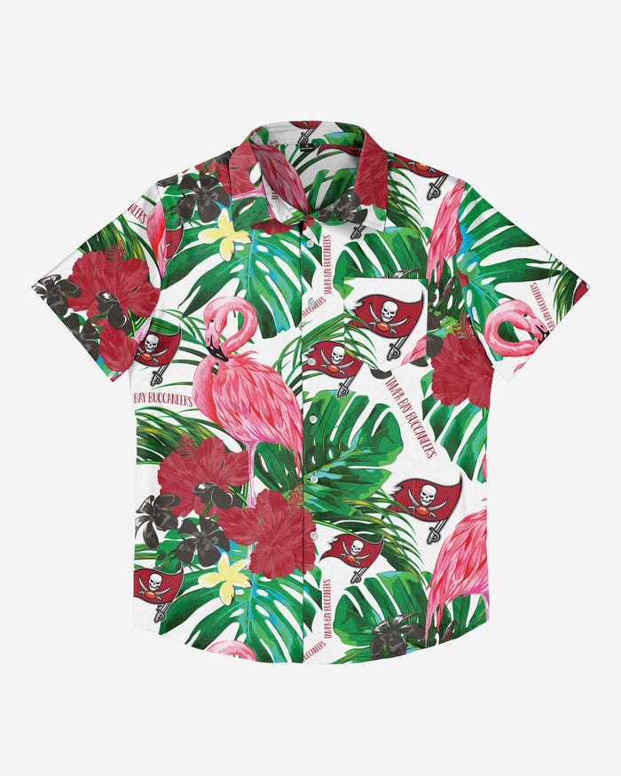 Tampa Bay Buccaneers Flamingo Button Up Shirt FOCO - FOCO.com