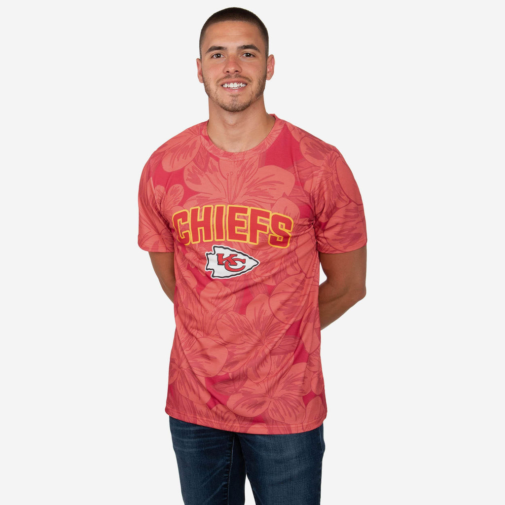 Kansas City Chiefs Hibiscus T-Shirt FOCO S - FOCO.com