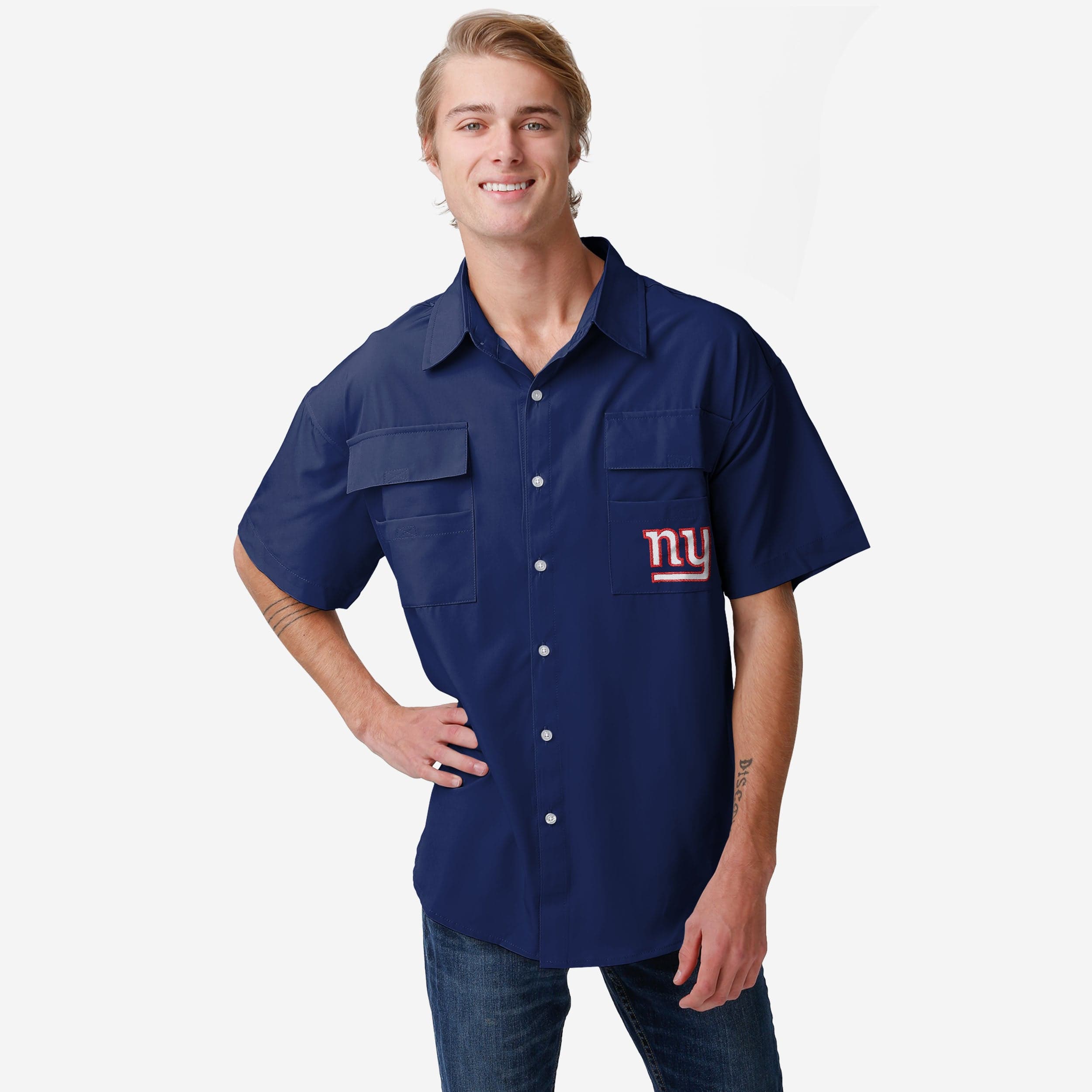 FOCO New York Giants Gone Fishing Shirt, Mens Size: 3XL