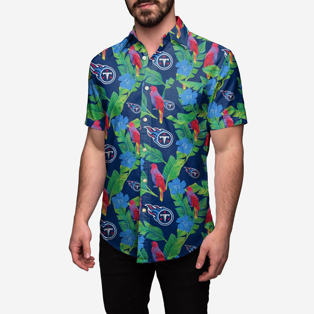 Tennessee Titans Floral Button Up Shirt FOCO