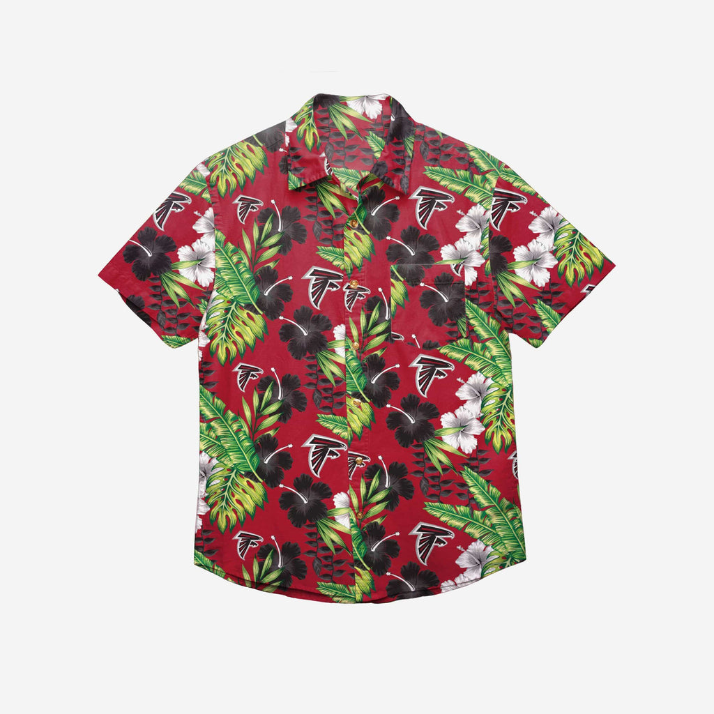 Atlanta Falcons Floral Button Up Shirt FOCO