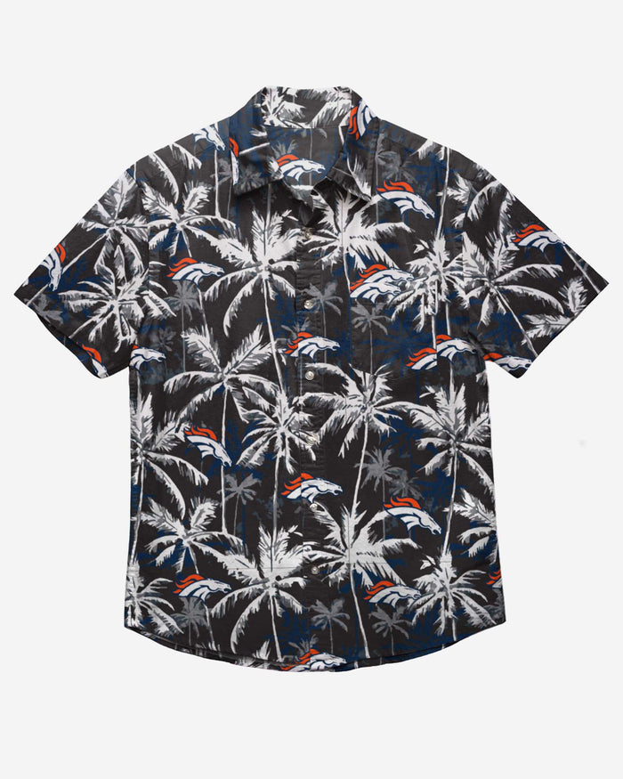 Denver Broncos Black Floral Button Up Shirt FOCO - FOCO.com