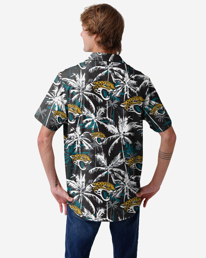 Jacksonville Jaguars Black Floral Button Up Shirt FOCO - FOCO.com