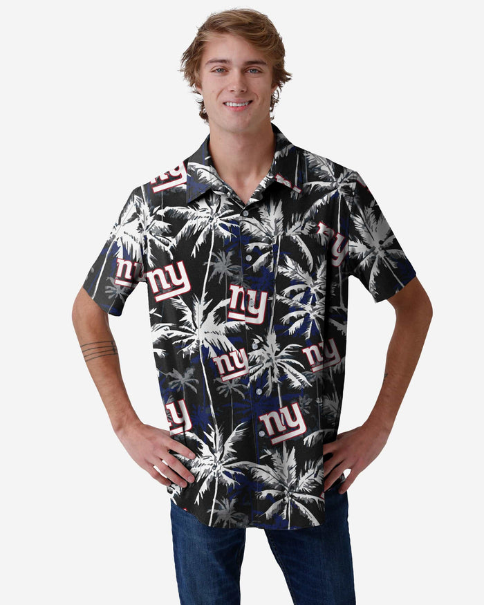 New York Giants Black Floral Button Up Shirt FOCO S - FOCO.com