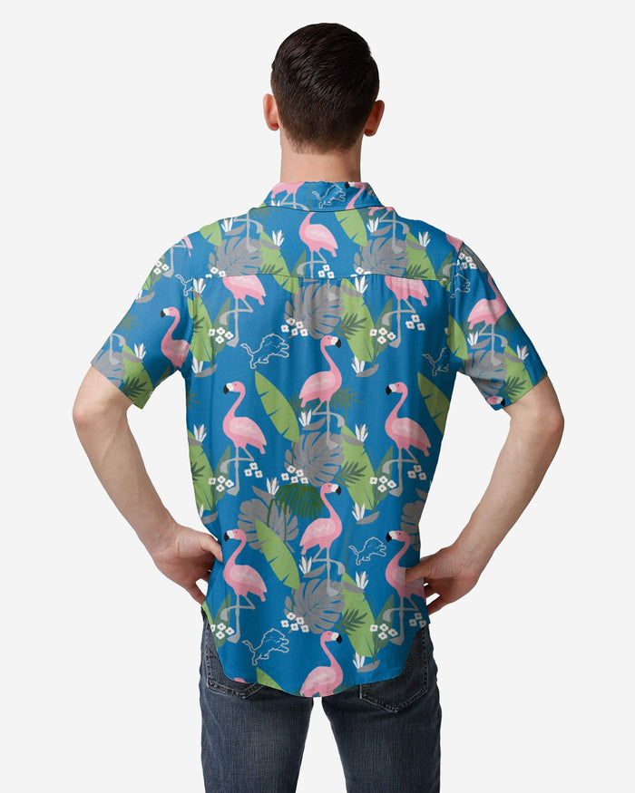 Detroit Lions Floral Button Up Shirt FOCO - FOCO.com