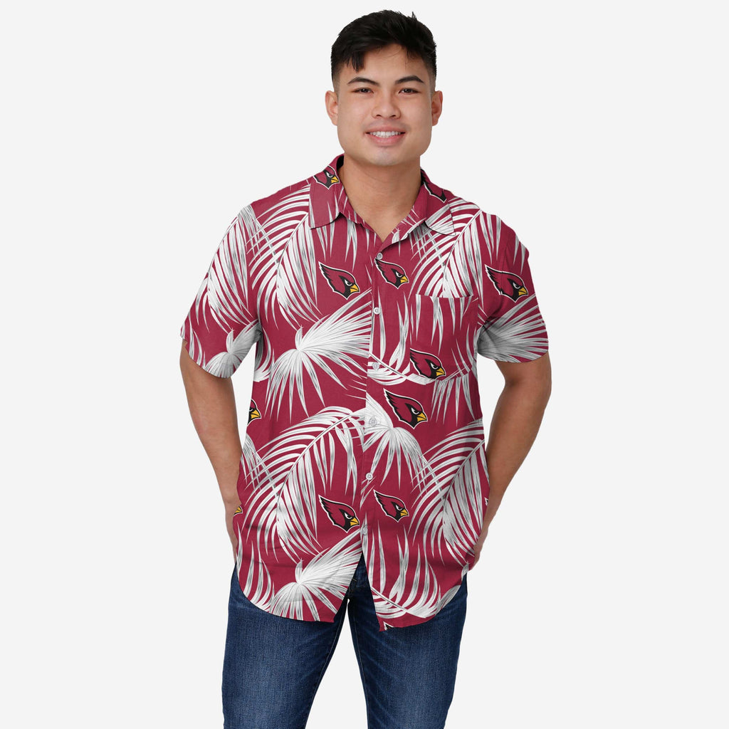 Arizona Cardinals Hawaiian Button Up Shirt FOCO S - FOCO.com