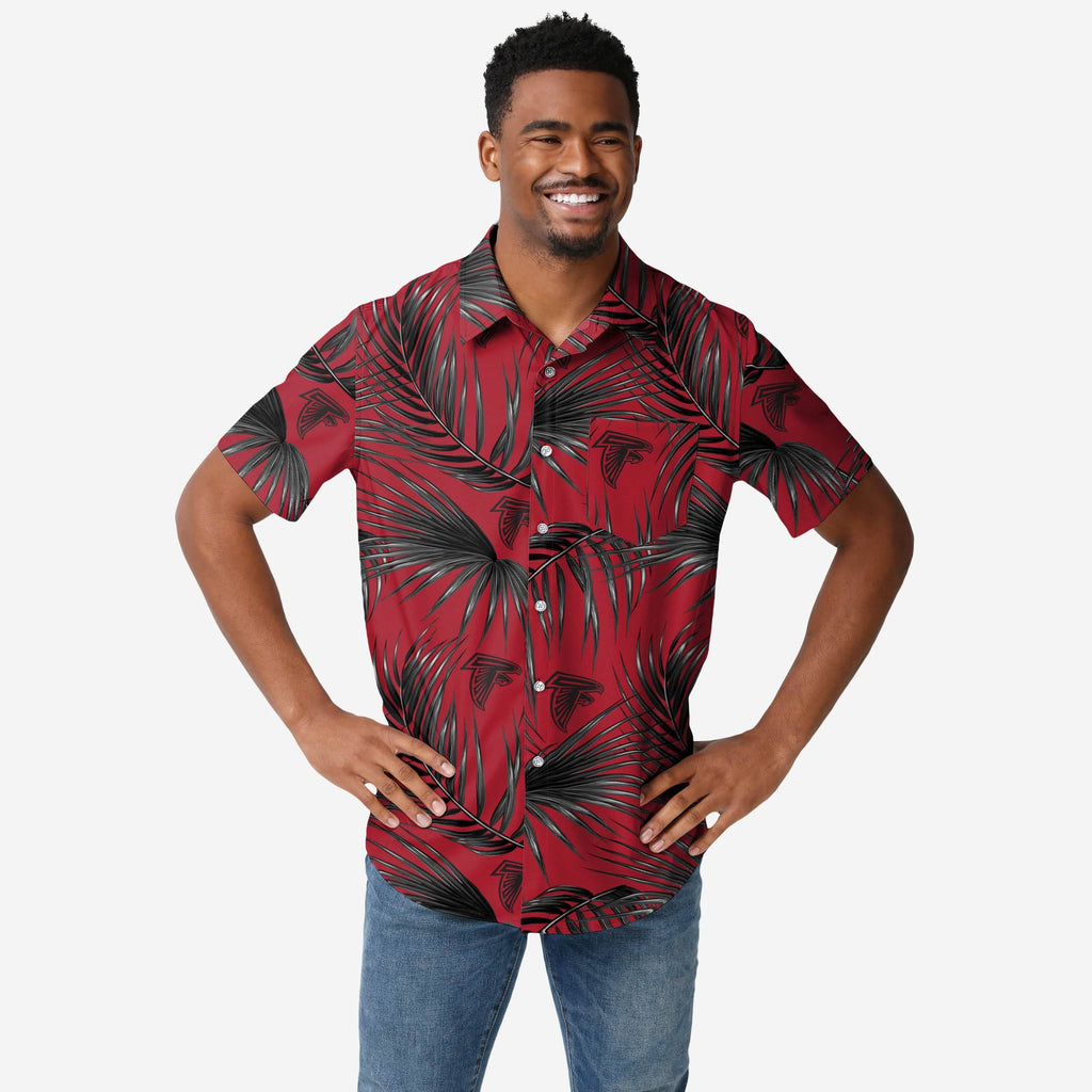 Atlanta Falcons Hawaiian Button Up Shirt FOCO S - FOCO.com