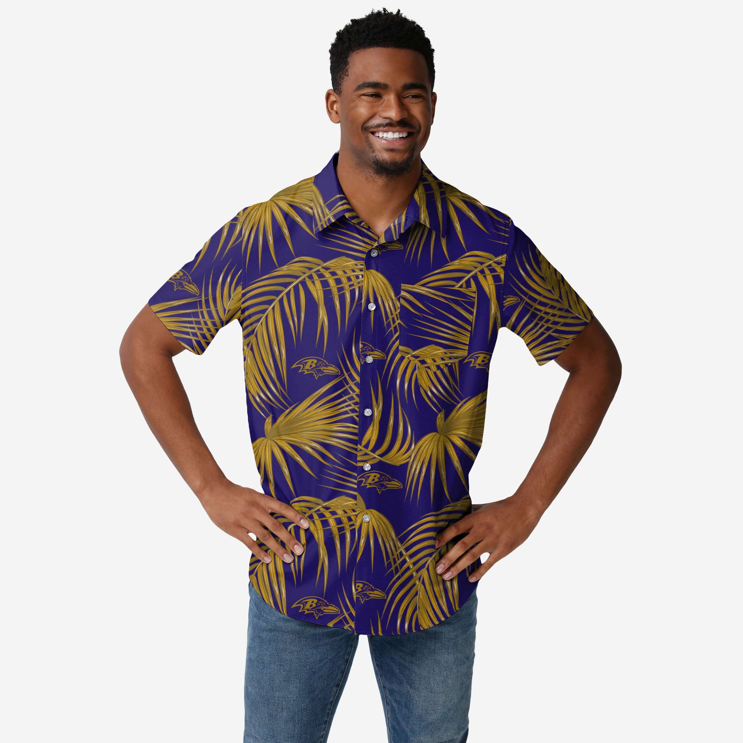 Baltimore Ravens Mens Hawaiian Shirt