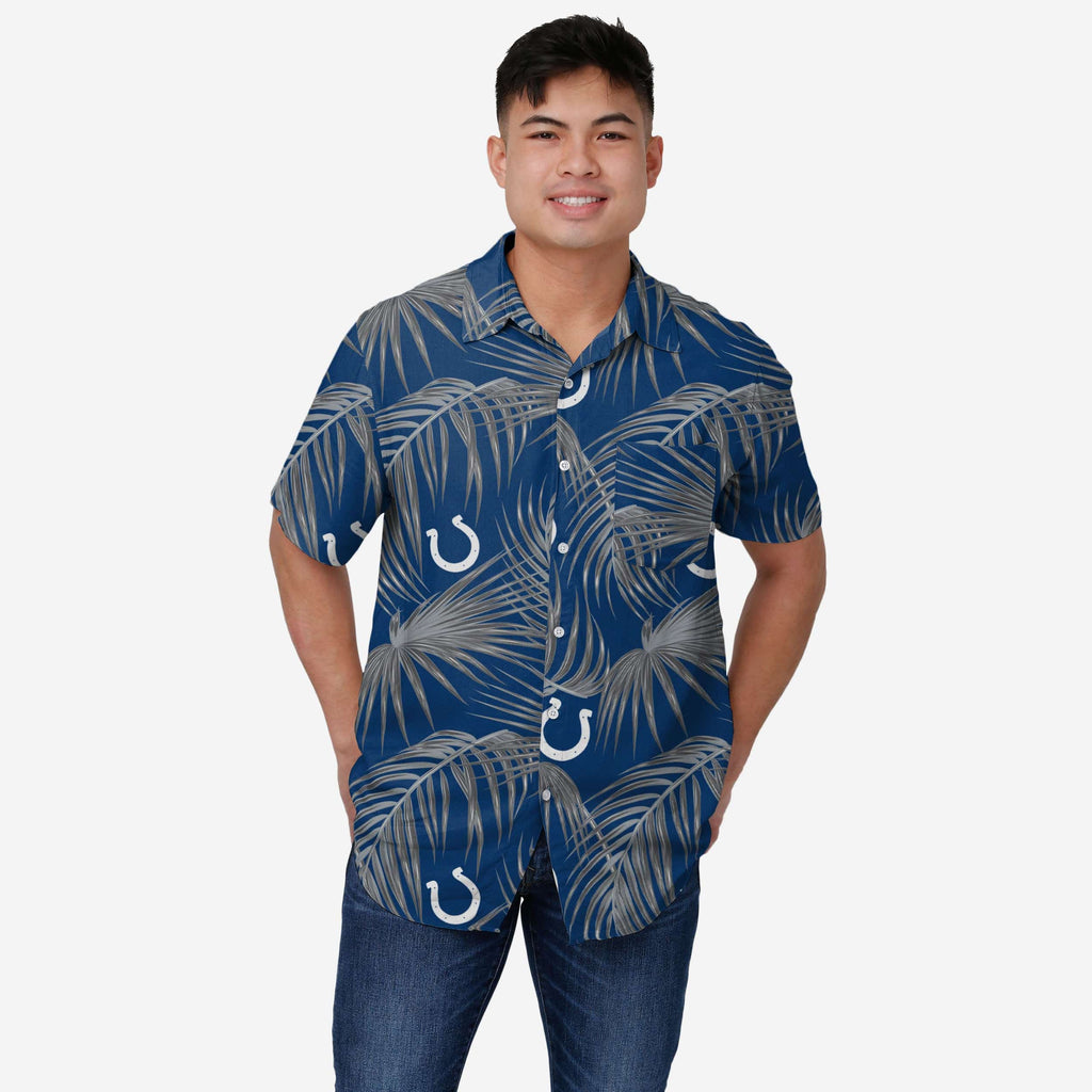 Indianapolis Colts Hawaiian Button Up Shirt FOCO S - FOCO.com