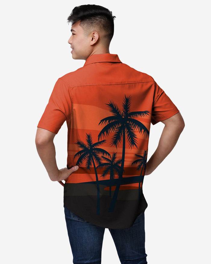 Chicago Bears Tropical Sunset Button Up Shirt FOCO - FOCO.com