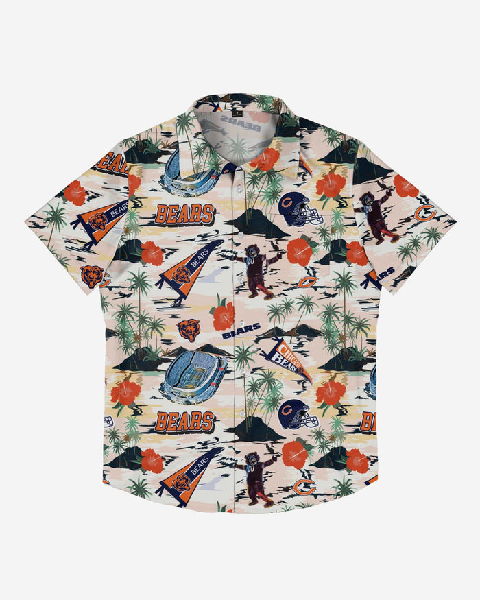 Chicago Bears Thematic Stadium Print Button Up Shirt FOCO - FOCO.com