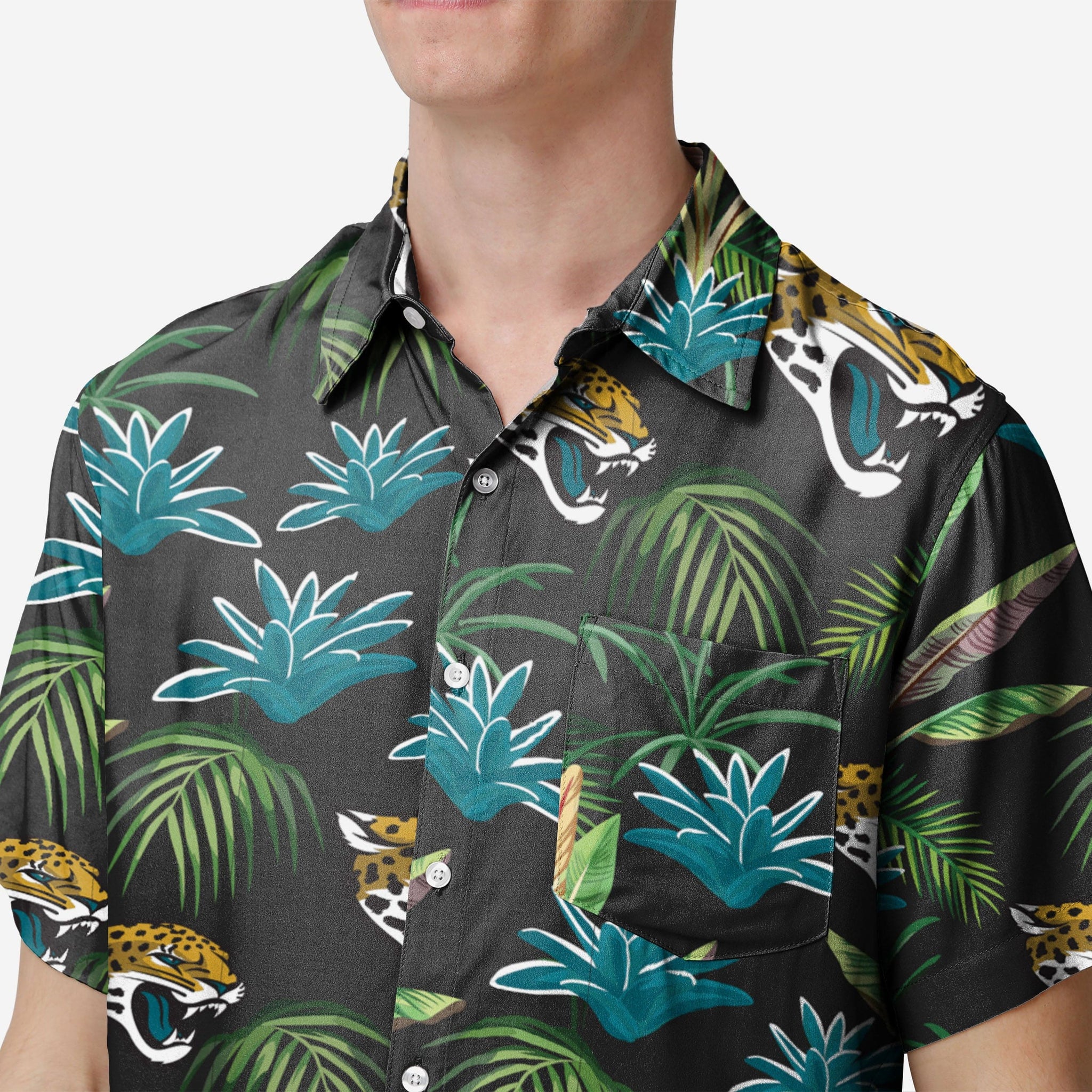 FOCO Philadelphia Eagles NFL Mens Victory Vacay Button Up Shirt