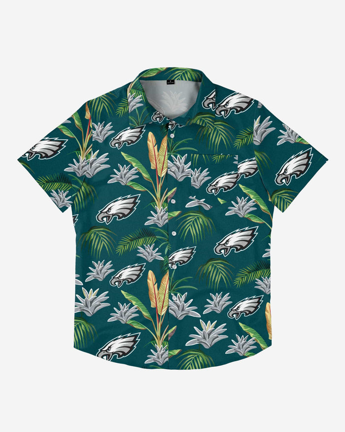 Philadelphia Eagles Victory Vacay Button Up Shirt FOCO - FOCO.com