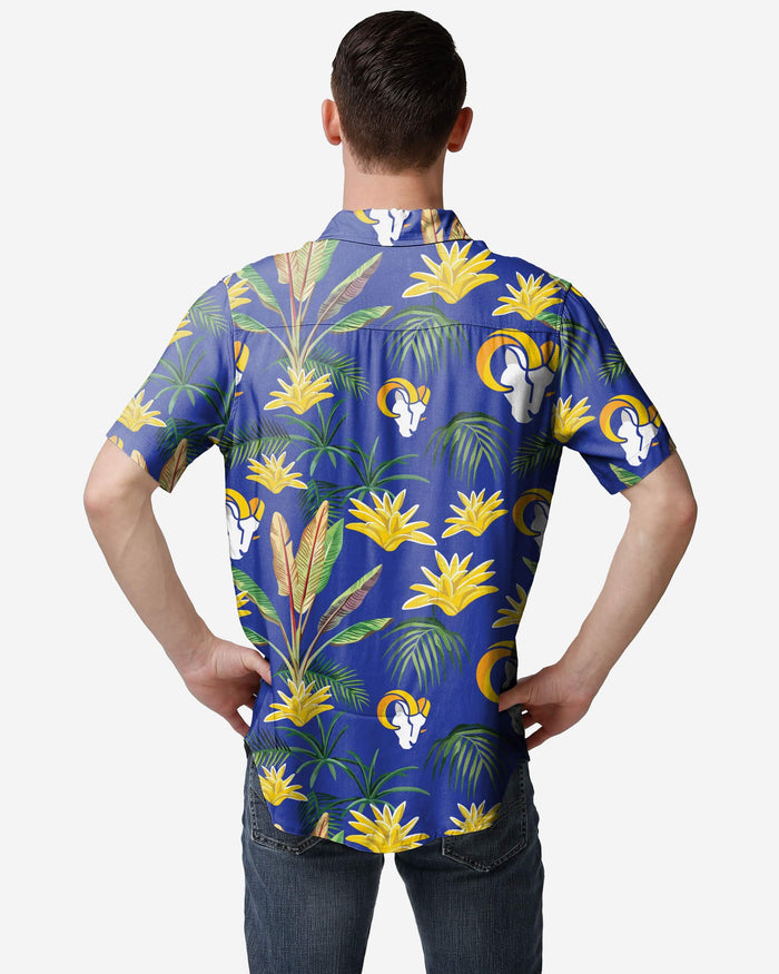 Los Angeles Rams Victory Vacay Button Up Shirt FOCO - FOCO.com