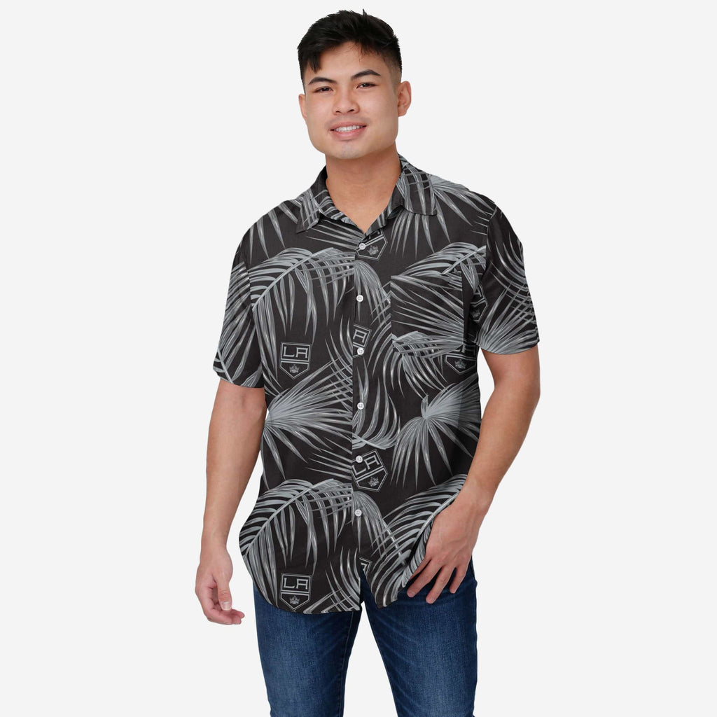 Los Angeles Kings Hawaiian Button Up Shirt FOCO S - FOCO.com