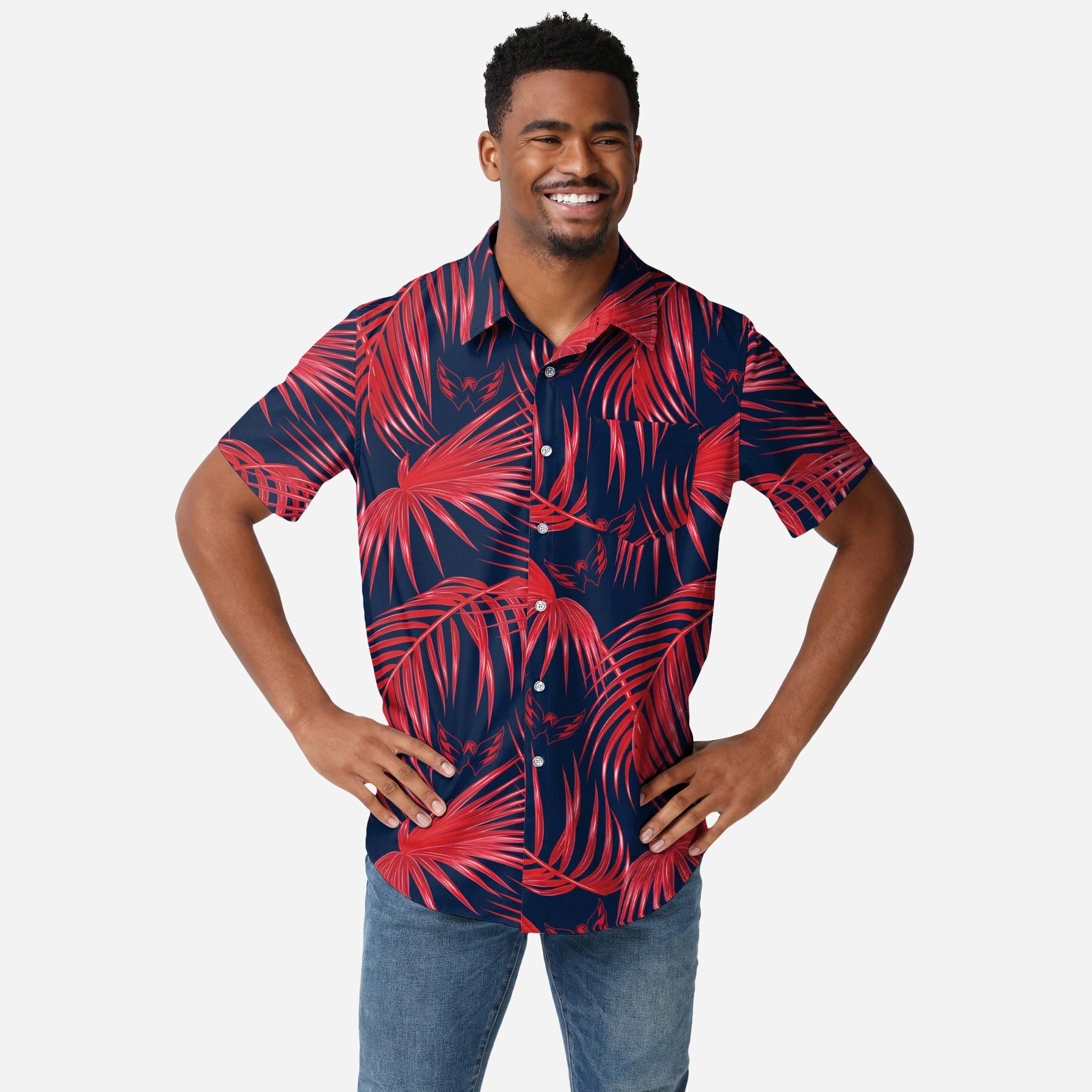 San Francisco Giants Men Button Up Shirt 2XL Orange Hawaiian Aloha