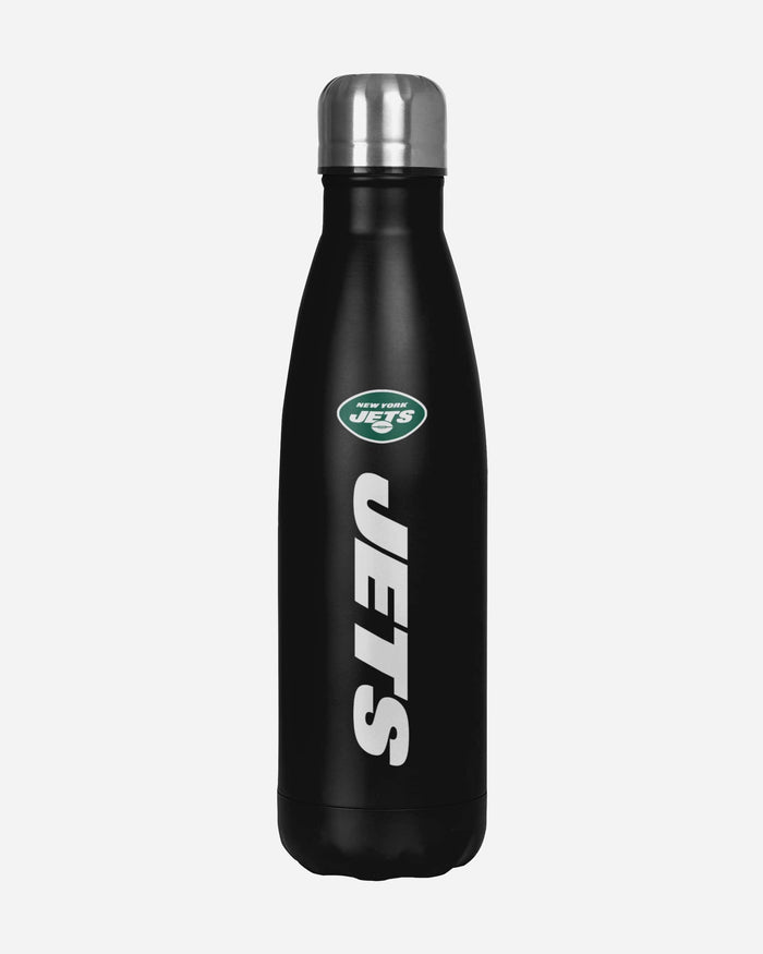 New York Jets Wordmark Chill Water Bottle FOCO - FOCO.com