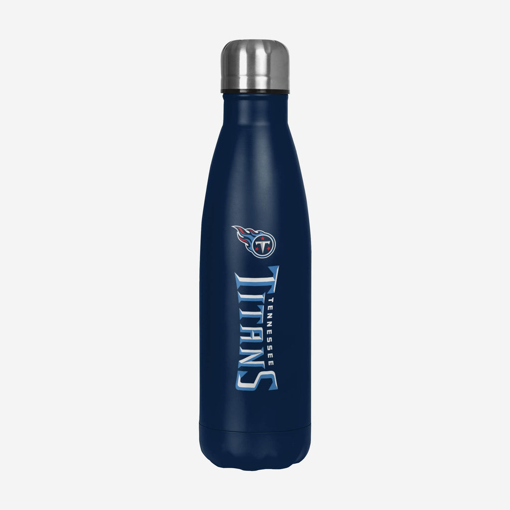 Tennessee Titans Wordmark Chill Water Bottle FOCO - FOCO.com