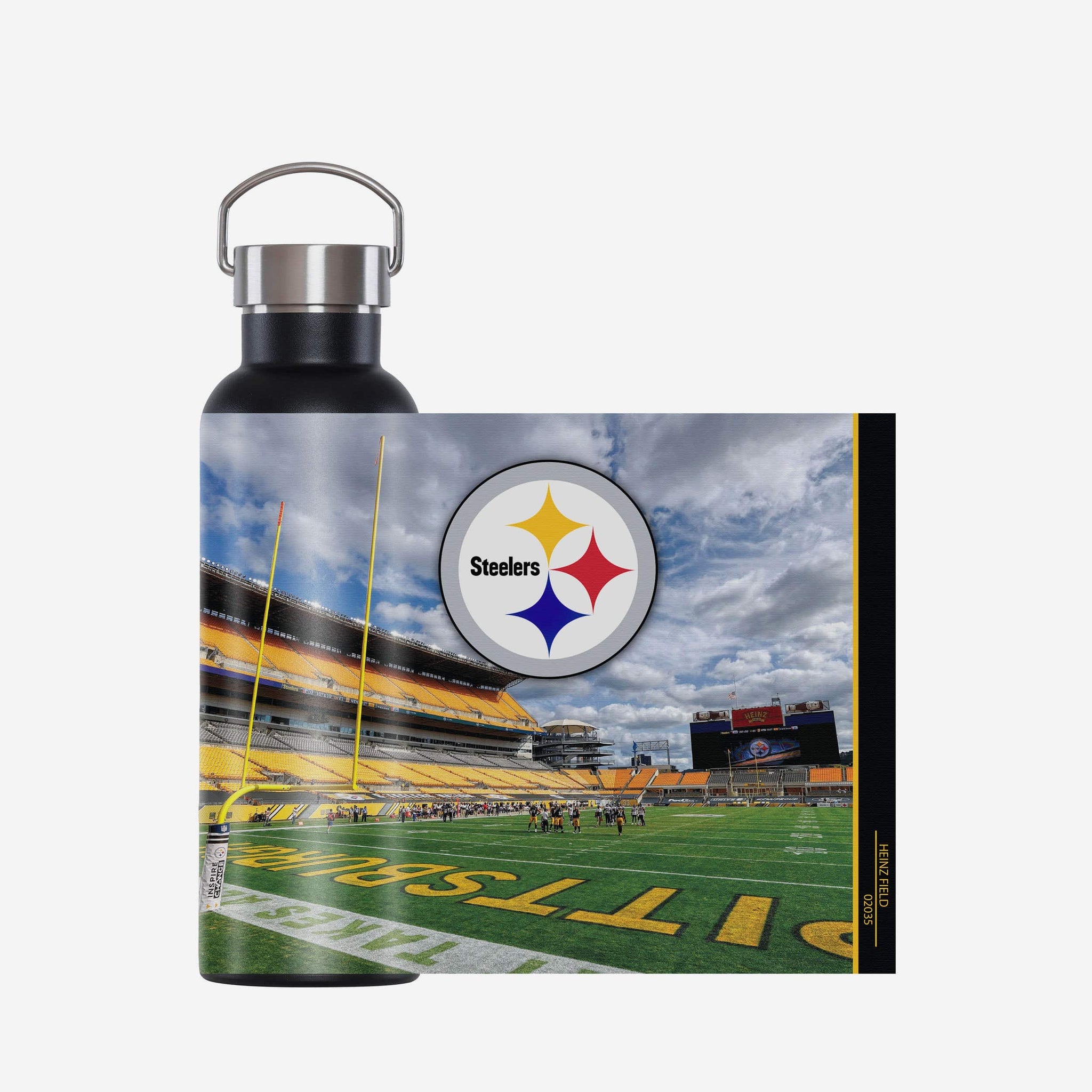 FOCO Pittsburgh Steelers NFL Wordmark Chill Water Bottle