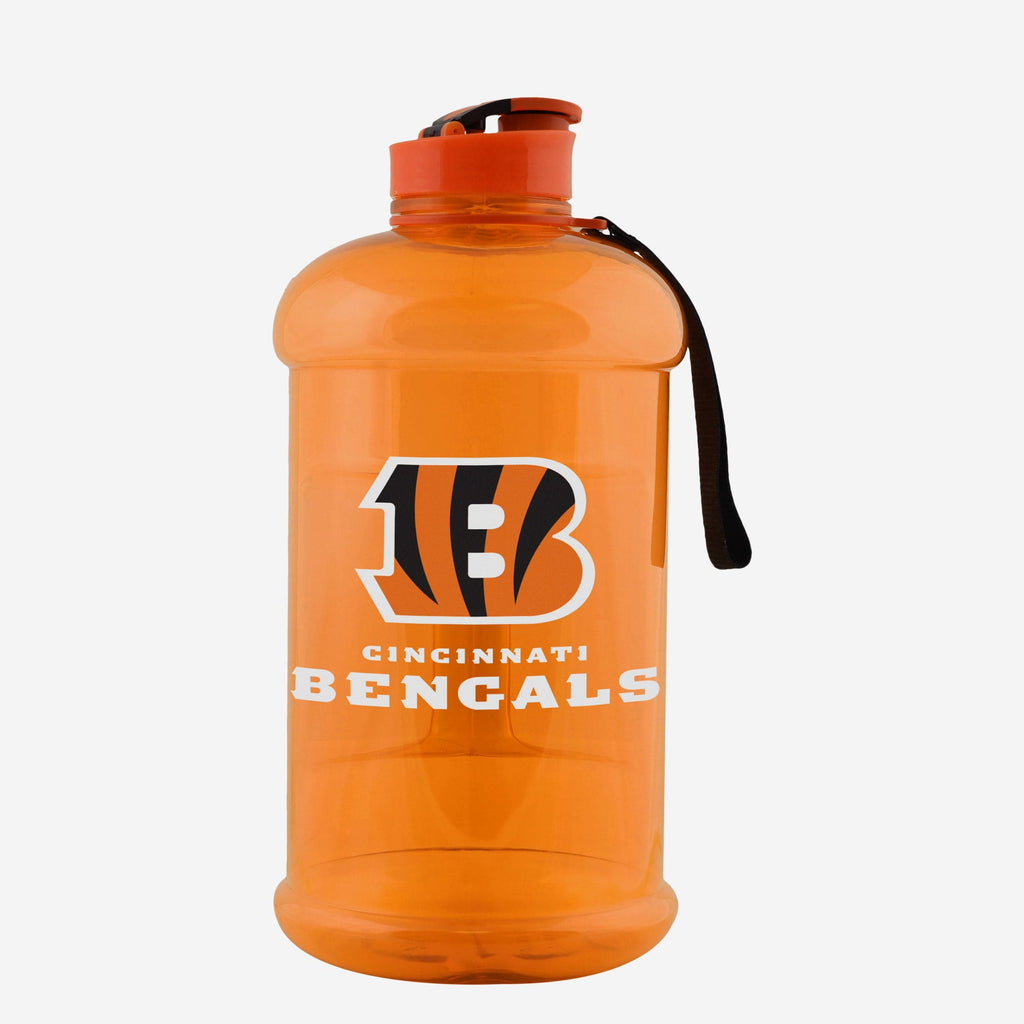 Cincinnati Bengals Large Team Color Clear Sports Bottle FOCO - FOCO.com