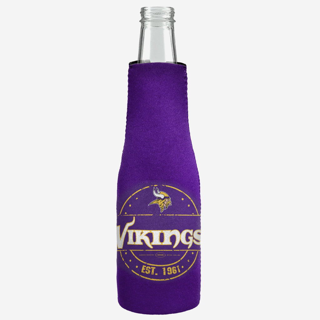 Minnesota Vikings Insulated Zippered Bottle Holder FOCO - FOCO.com